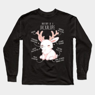 Jackalope Anatomy Long Sleeve T-Shirt